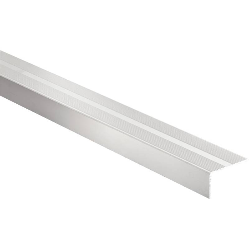 Treppenwinkel Alu eloxiert Silber matt 26 mm x 0,9 m klebend von Arcansas