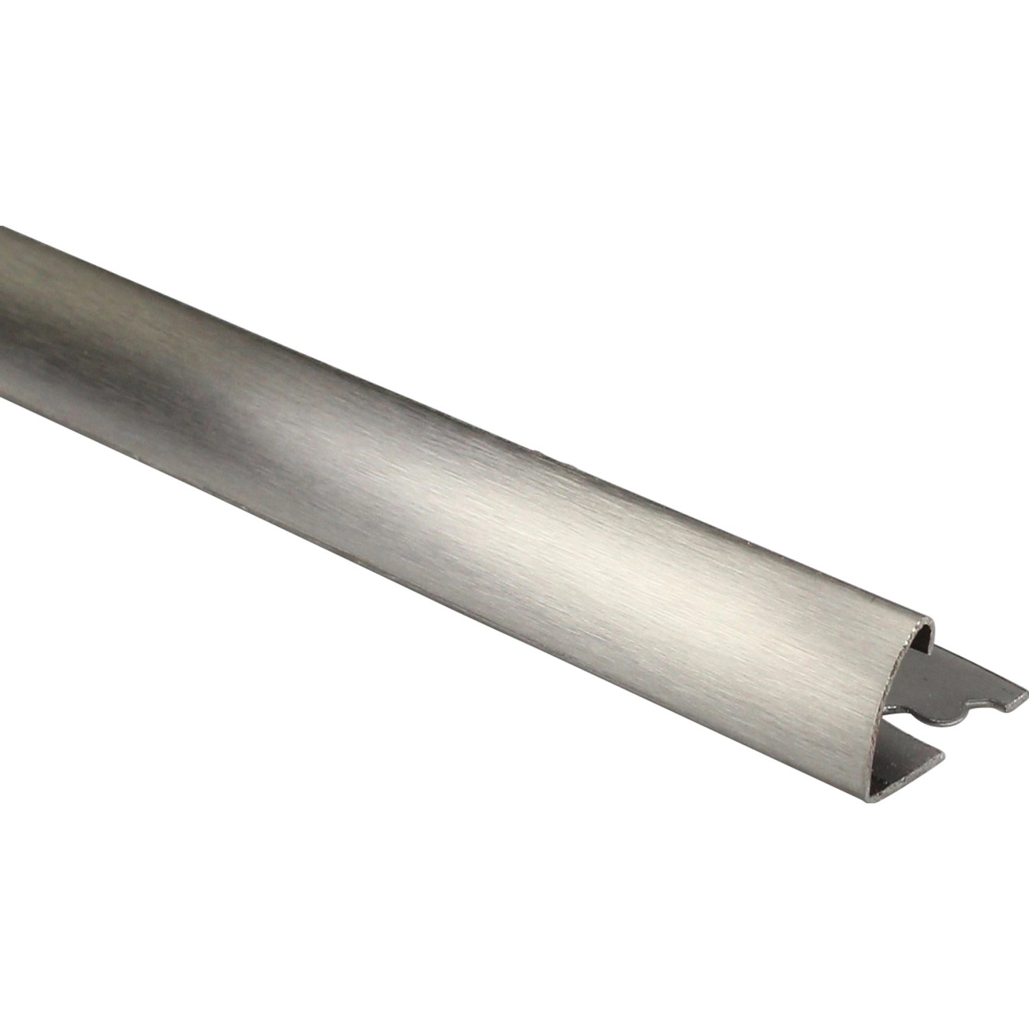 Viertelkreis-Abschlussprofil Edelstahl Gebürstet 8 mm x 1 m von Arcansas