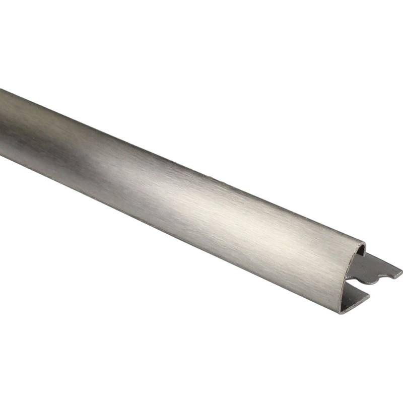 Viertelkreis-Abschlussprofil Edelstahl Gebürstet 8 mm x 1 m von Arcansas