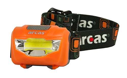 Arcas 30710014 LED Kopflampe 3W, inkl. Batterien, farbig sortiert von Arcas