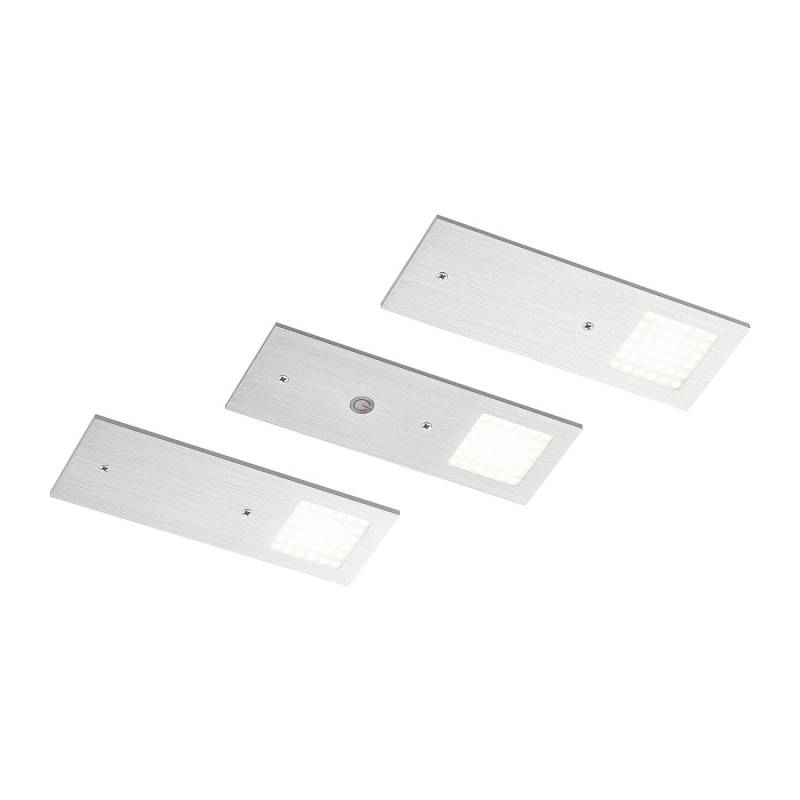 Arcchio 3er Set LED Unterschrankleuchten Nortra 9934043 Dimmbar Modern in Alu aus Aluminium 3-flammig Wohnzimmerleuchte Arcchio 3er Set LED Unterschrankleuchten Nortra 9934043 Dimmbar Modern in Alu aus Aluminium 3-flammig Wohnzimmerleuchte von Arcchio