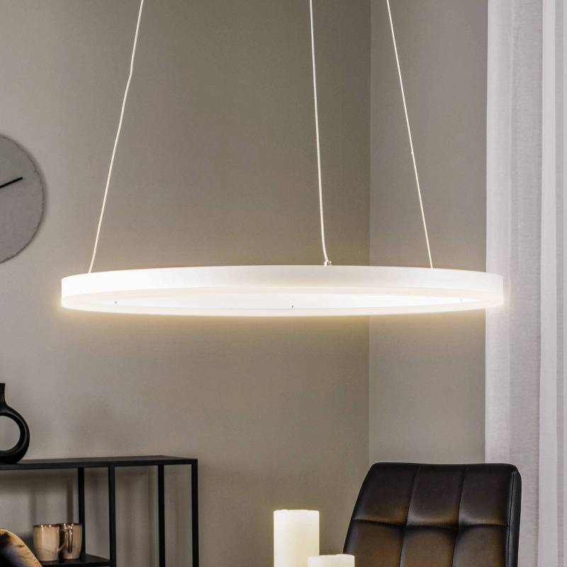 Arcchio LED-Hängeleuchte Albiona, weiß, 1 Ring, Ø 60 cm von Arcchio