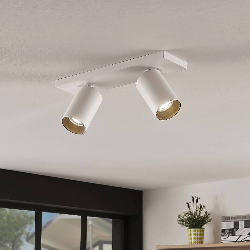 Arcchio Strahler Brinja, 2er-Set, weiß, eckig, 2-flg., GU10 von Arcchio