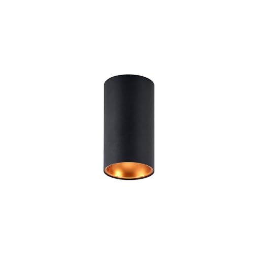 Arcchio Deckenlampe 'Hinka' (Modern) in Schwarz aus Aluminium u.a. für Flur & Treppenhaus (1 flammig, GU10) - Deckenleuchte, Lampe, Flurleuchte von Arcchio