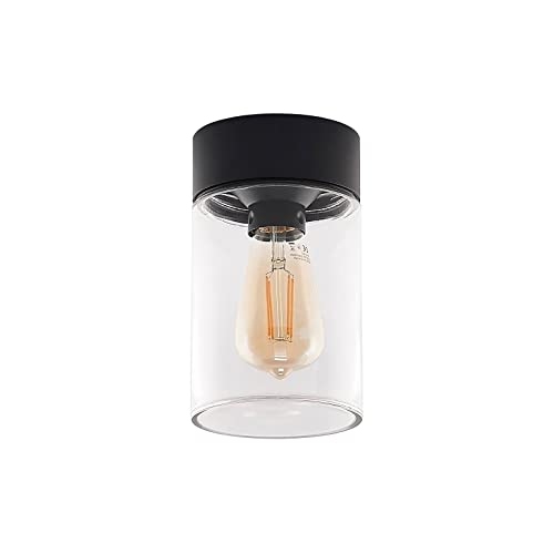 Arcchio Deckenlampe 'Liljana' (Modern) in Schwarz aus Aluminium (1 flammig, E27) - Aufbau-Deckenleuchte, Deckenleuchte, Lampe von Arcchio