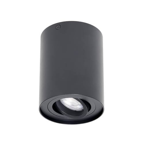 Arcchio Deckenlampe 'Jolina' (Modern) in Schwarz aus Aluminium u.a. für Küche (1 flammig, GU10) - Deckenleuchte, Lampe, Küchenleuchte von Arcchio