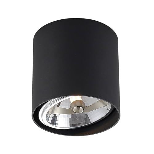 Arcchio Deckenlampe 'Vali' (Modern) in Schwarz aus Aluminium u.a. für Wohnzimmer & Esszimmer (1 flammig, G9) - Deckenleuchte, Lampe, Wohnzimmerlampe von Arcchio
