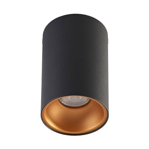 Arcchio Deckenlampe 'Vinja' (Modern) in Schwarz aus Aluminium u.a. für Flur & Treppenhaus (1 flammig, GU10) - Deckenleuchte, Lampe, Flurleuchte von Arcchio