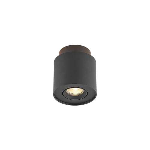Arcchio Deckenlampe 'Walisa' (Modern) in Schwarz aus Aluminium u.a. für Wohnzimmer & Esszimmer (2 flammig, GU10) - Deckenleuchte, Lampe, Licht nach oben unten, Wohnzimmerlampe von Arcchio