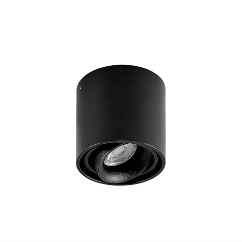 Arcchio Deckenlampe 'Walza' (Modern) in Schwarz aus Aluminium u.a. für Flur & Treppenhaus (1 flammig, GU10) - Deckenleuchte, Lampe, Flurleuchte von Arcchio