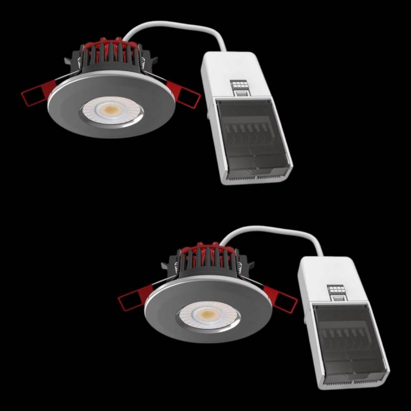 Arcchio Elmon Led Einbauleuchte Einbaustrahler Led Lampe Schwarz Ip65 2 Stück B-Ware von Arcchio