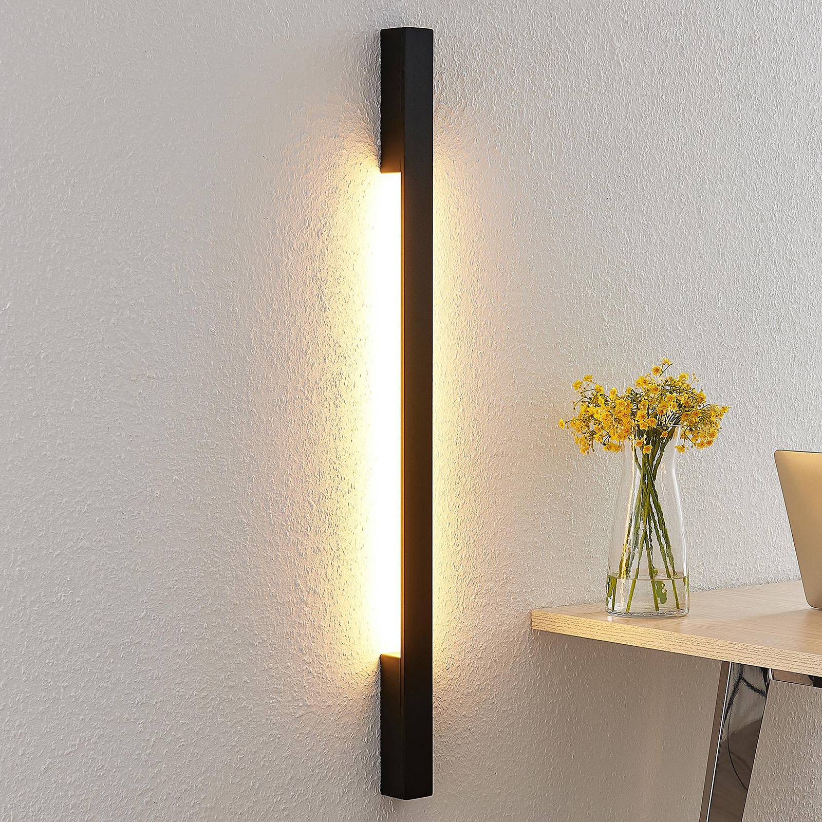 Arcchio Ivano LED-Wandleuchte, 91 cm, schwarz von Arcchio