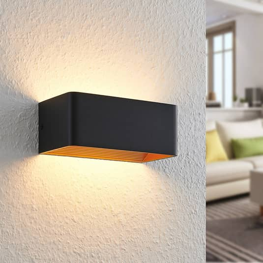 Arcchio Karam Led Wandleuchte Leuchte Lampe Wandleuchte 6 W Ip20 20 Cm Schwarz B-Ware von Arcchio