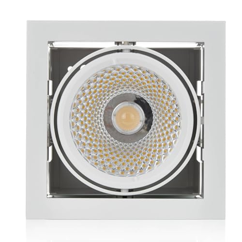 Arcchio LED 'Adin' (Modern) in Weiß aus Aluminium u.a. für Wohnzimmer & Esszimmer, Wohnzimmerlampe von Arcchio