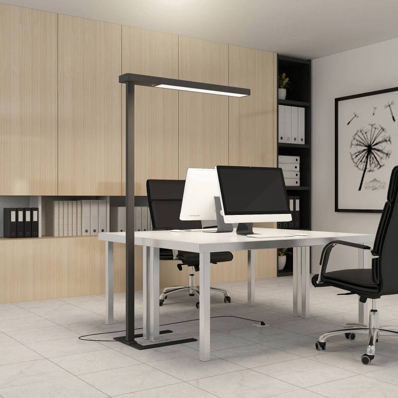 Arcchio LED-Bürostehlampe Susi, 2er-Set, schwarz, Sensor von Arcchio