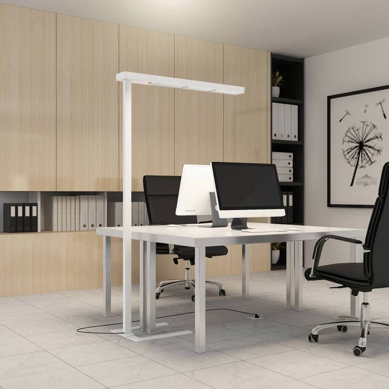 Arcchio LED-Bürostehlampe Susi, 2er-Set, weiß, Sensor von Arcchio