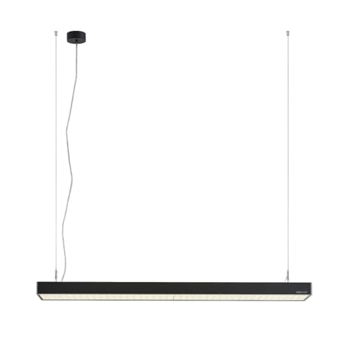 Arcchio LED Büroleuchte Susi (Modern) in Schwarz aus Aluminium (2 flammig,) - Bürolampe Arbeitsplatzlampe Hängeleuchte Pendelleuchte Deckenleuchte Arbeitszimmerleuchte von Arcchio