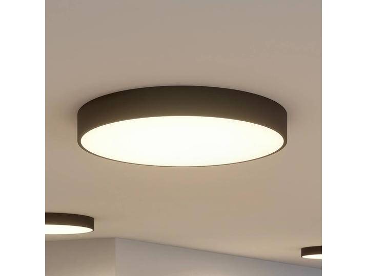 Arcchio LED-Deckenlampe Noabelle, Ø 80 cm, schwarz, Metall für Küche - Modern von Arcchio