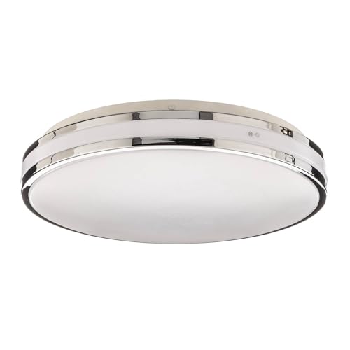 Arcchio LED Deckenlampe 'Sinovu' (spritzwassergeschützt) (Modern) in Chrom aus Metall u.a. für Badezimmer (1 flammig,) - Bad Deckenleuchte, Lampe, Badezimmerleuchte von Arcchio