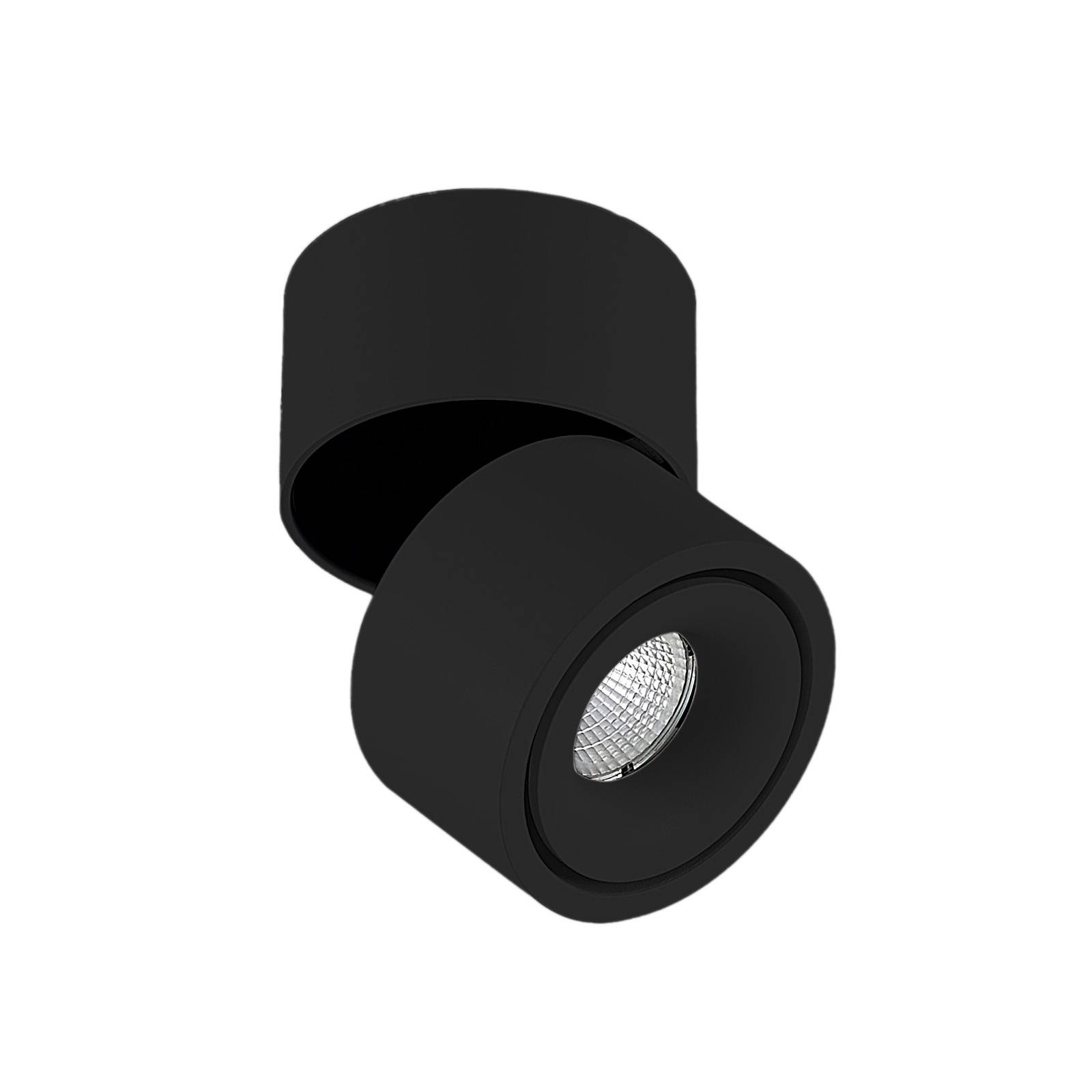 Arcchio LED-Deckenstrahler Rotari, 8,9W, 1-flammig, schwarz von Arcchio