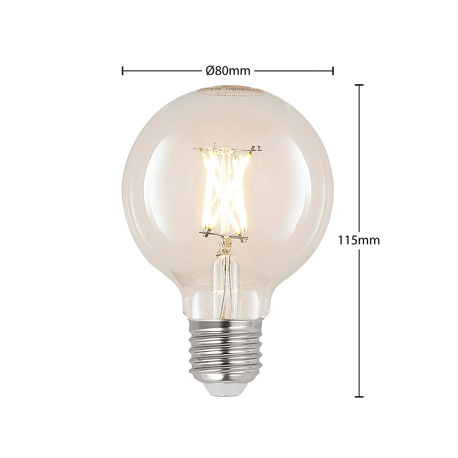 LED E27 4W G80 2.700K Filament dimmbar klar 3er von Arcchio