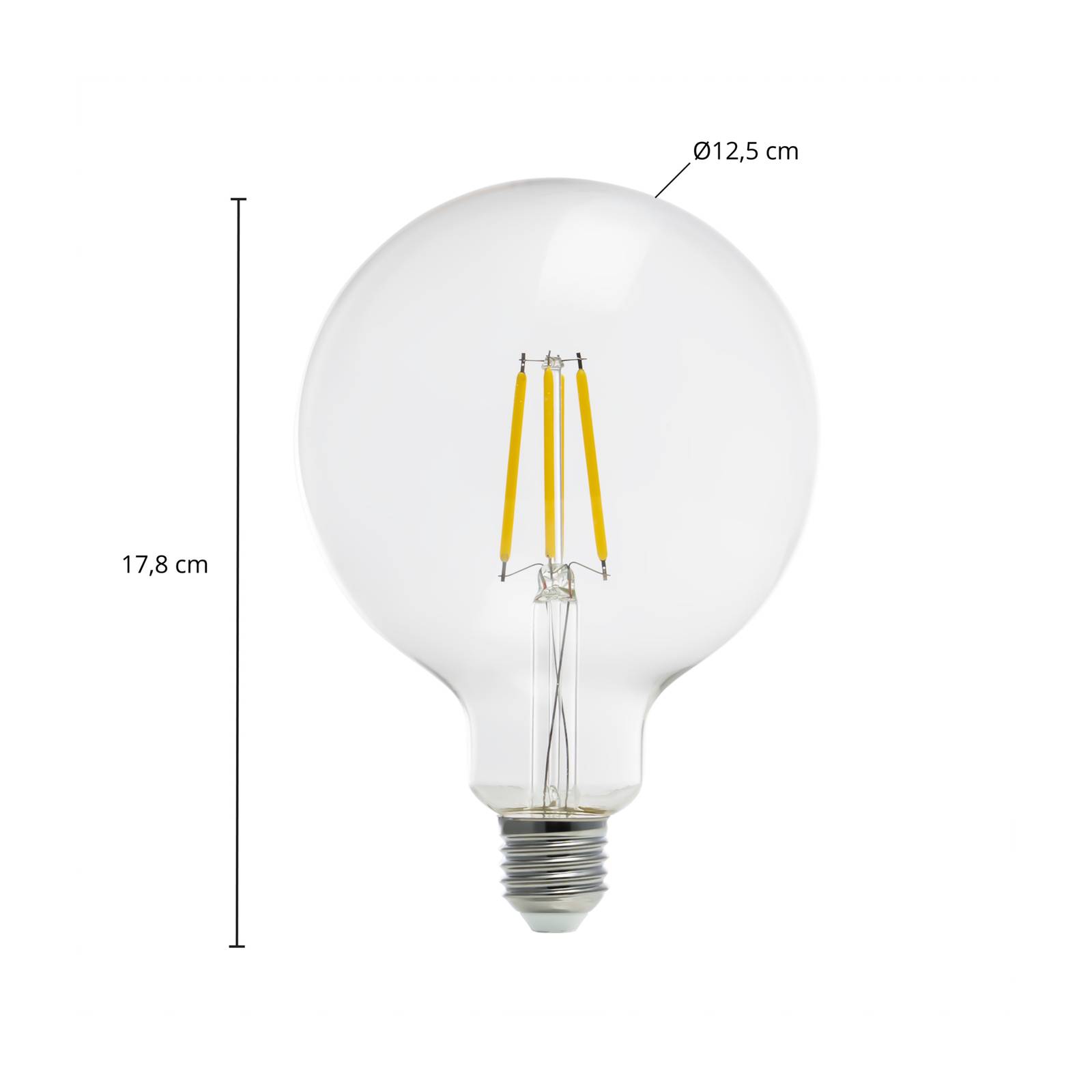 Arcchio LED-Globelampe G125 E27 3,8W 3000K 806lm von Arcchio