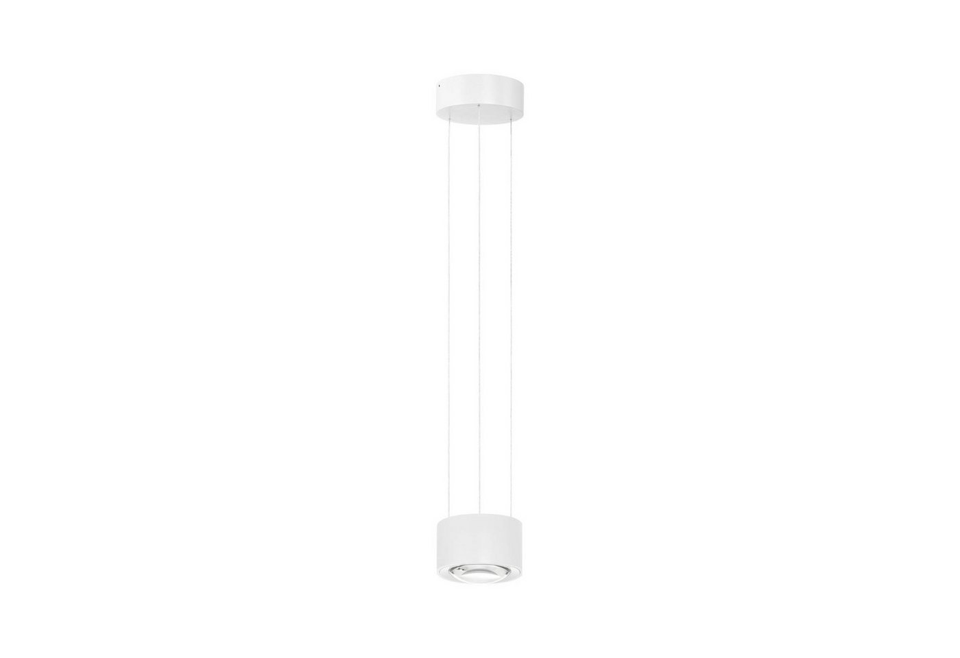 Arcchio LED-Hängeleuchte Rotari, dimmbar, LED-Leuchtmittel fest verbaut, warmweiß, Modern, Aluminiumdruckguss, weiß (RAL 9003), 1 flammig, inkl. von Arcchio