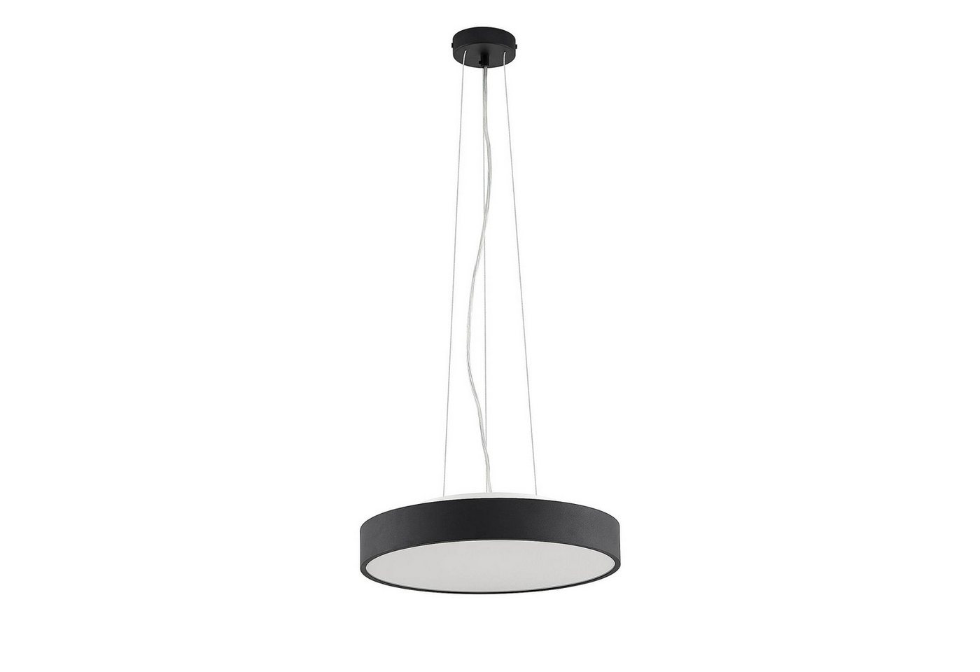 Arcchio LED-Hängeleuchte Vanida, dimmbar, LED-Leuchtmittel fest verbaut, warmweiß, Modern, Aluminium, Acryl, Schwarz, weiß, 1 flammig, inkl. von Arcchio