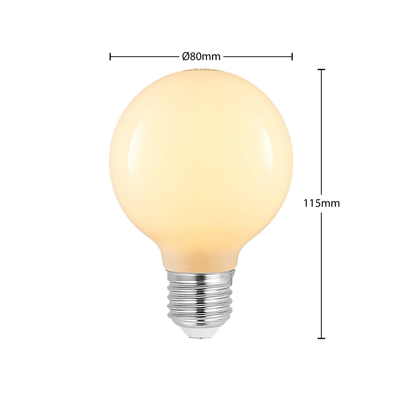 LED-Lampe E27 4W G80 2.700K dimmbar opal 3er-Set von Arcchio