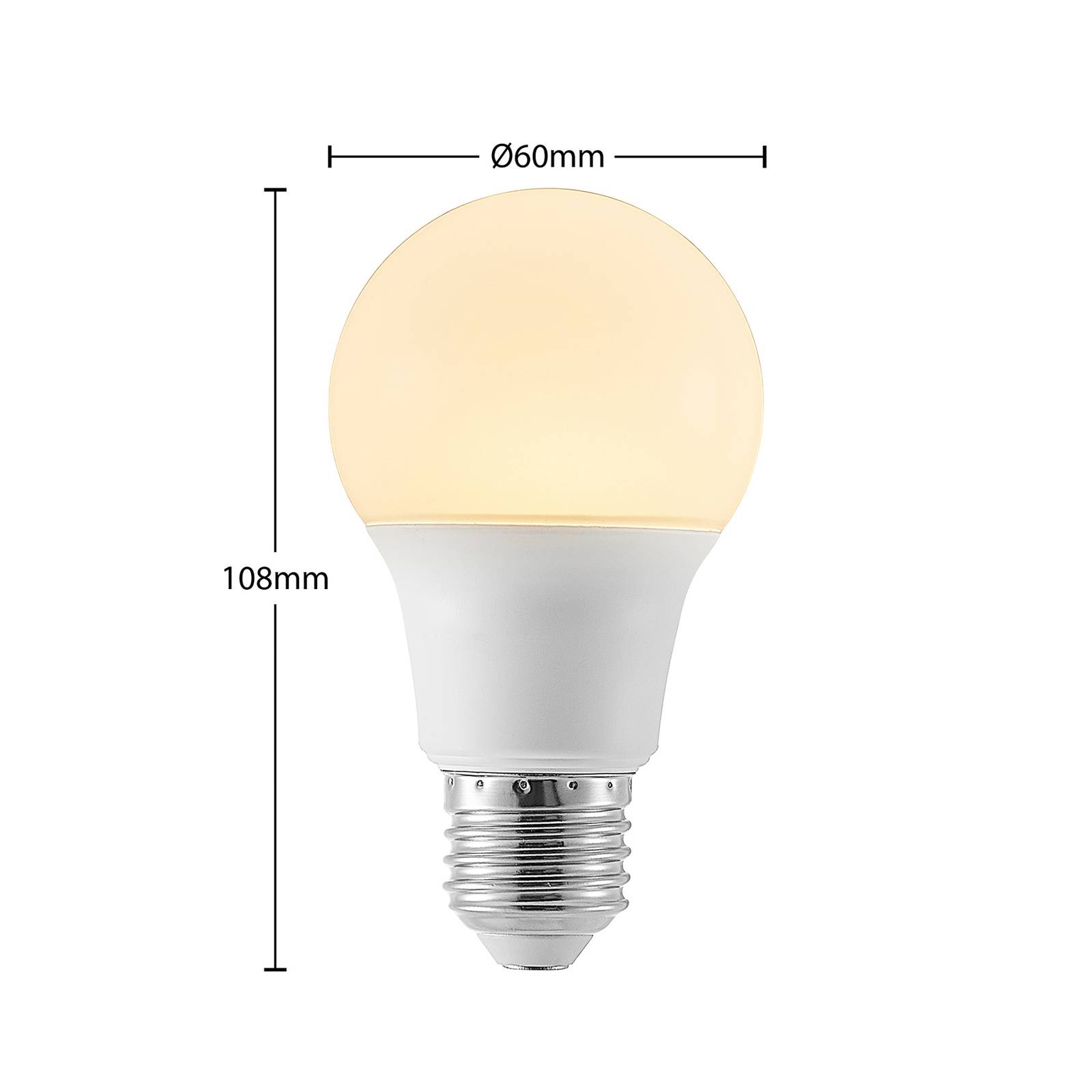 LED-Lampe E27 A60 8W 3.000K opal, 10er-Set von Arcchio