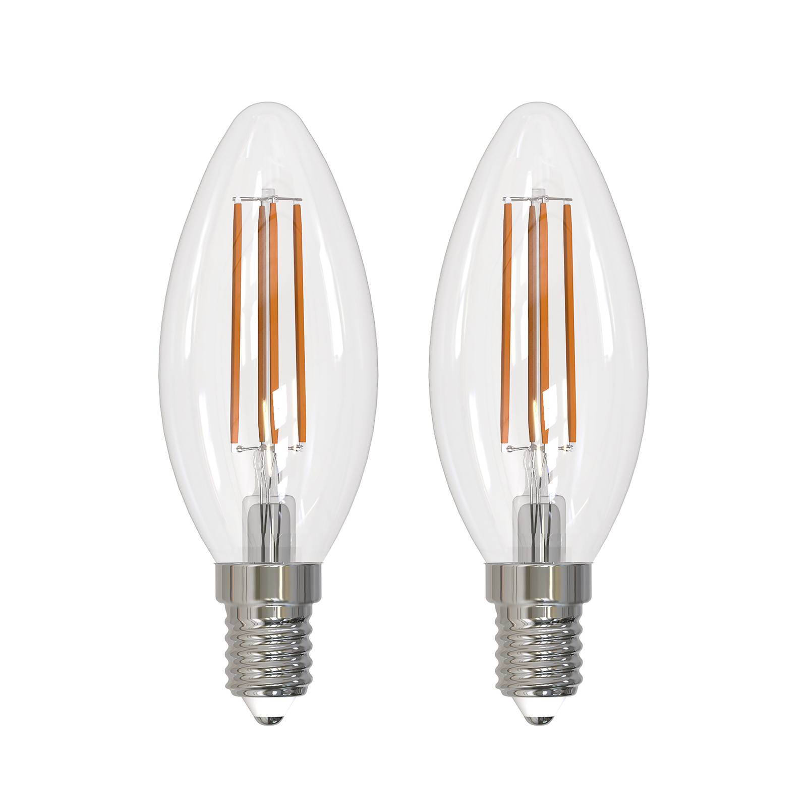 Arcchio LED-Leuchtmittel Filament E14 Kerze, 2er-Set, 3000 K von Arcchio