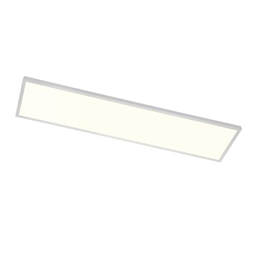 Arcchio LED Panel 'Lysander' dimmbar mit Fernbedienung in Weiß aus Aluminium u.a. für Arbeitszimmer & Büro (1 flammig,) - Bürolampe, Deckenlampe, Deckenleuchte, Lampe, Arbeitszimmerleuchte von Arcchio