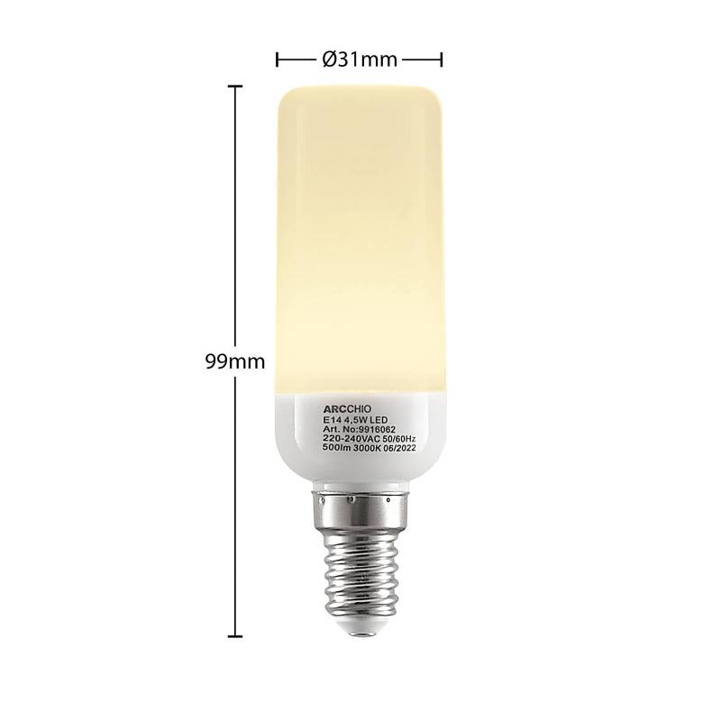 Arcchio LED-Röhrenlampe E14 4,5W 3.000K 2er-Set von Arcchio