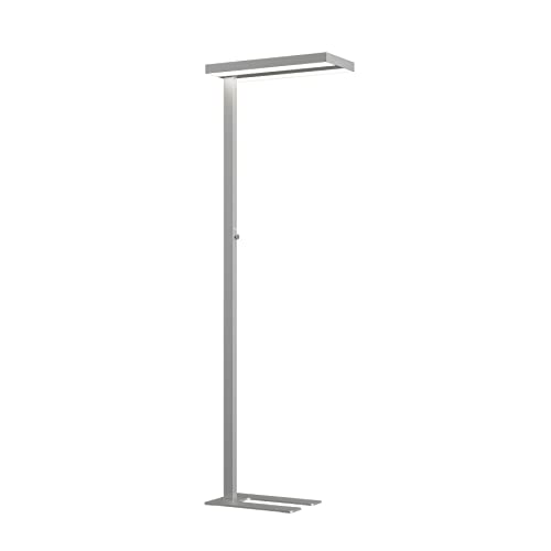 Arcchio LED Stehlampe dimmbar, silber, Büro-Stehleuchte, Standleuchte, Bürolampe aus Aluminium für Arbeitszimmer und Büro von Arcchio