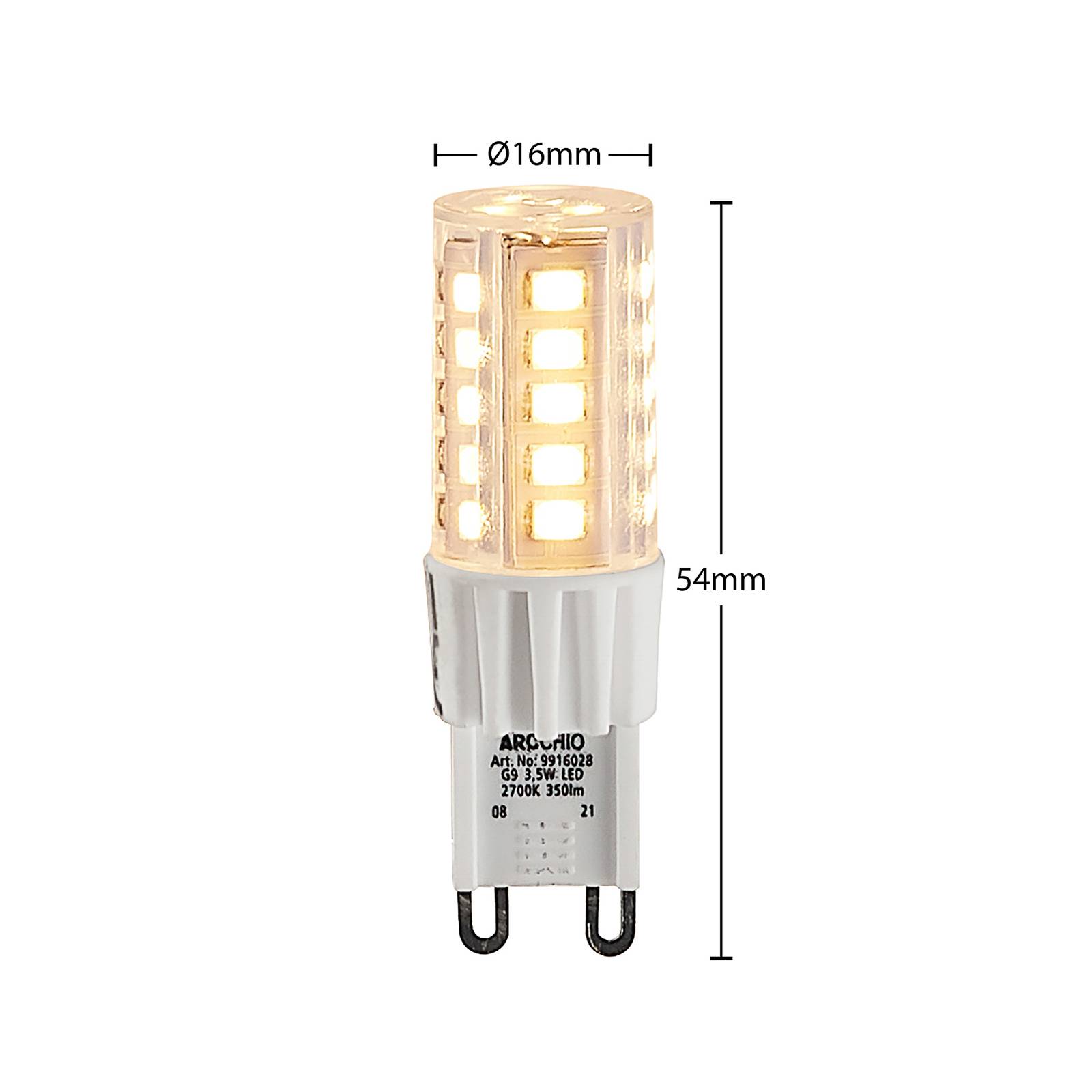 Arcchio LED-Stiftsockellampe G9 3,5W 2.700K von Arcchio