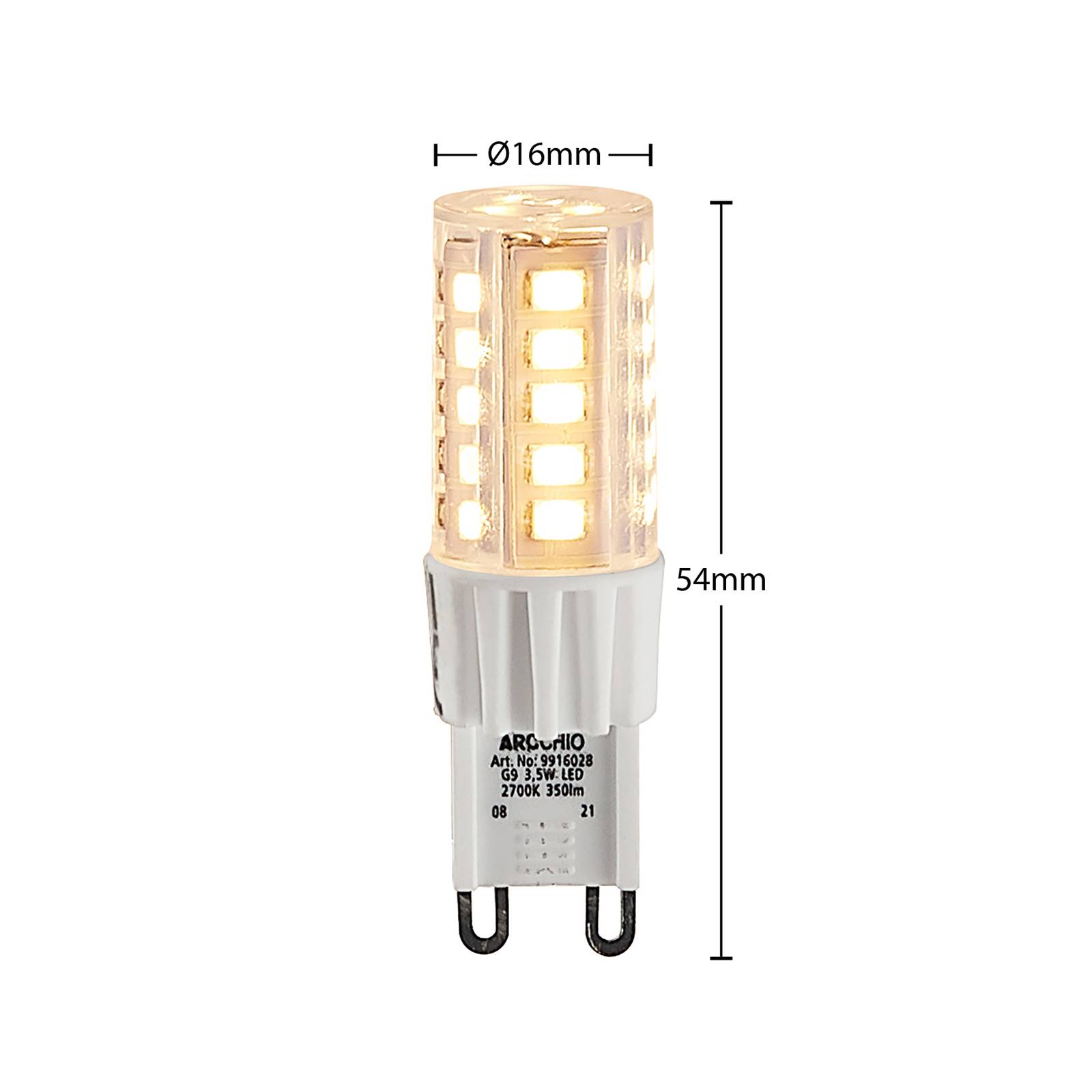 Arcchio LED-Stiftsockellampe G9 3,5W 827 3er-Set von Arcchio