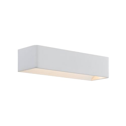 Arcchio LED Wandleuchte, Wandlampe Innen 'Karam' (Modern) in Weiß aus Aluminium u.a. für Wohnzimmer & Esszimmer (1 flammig,) - Wandstrahler, Wandbeleuchtung Schlafzimmer/Wohnzimmer, Licht nach von Arcchio