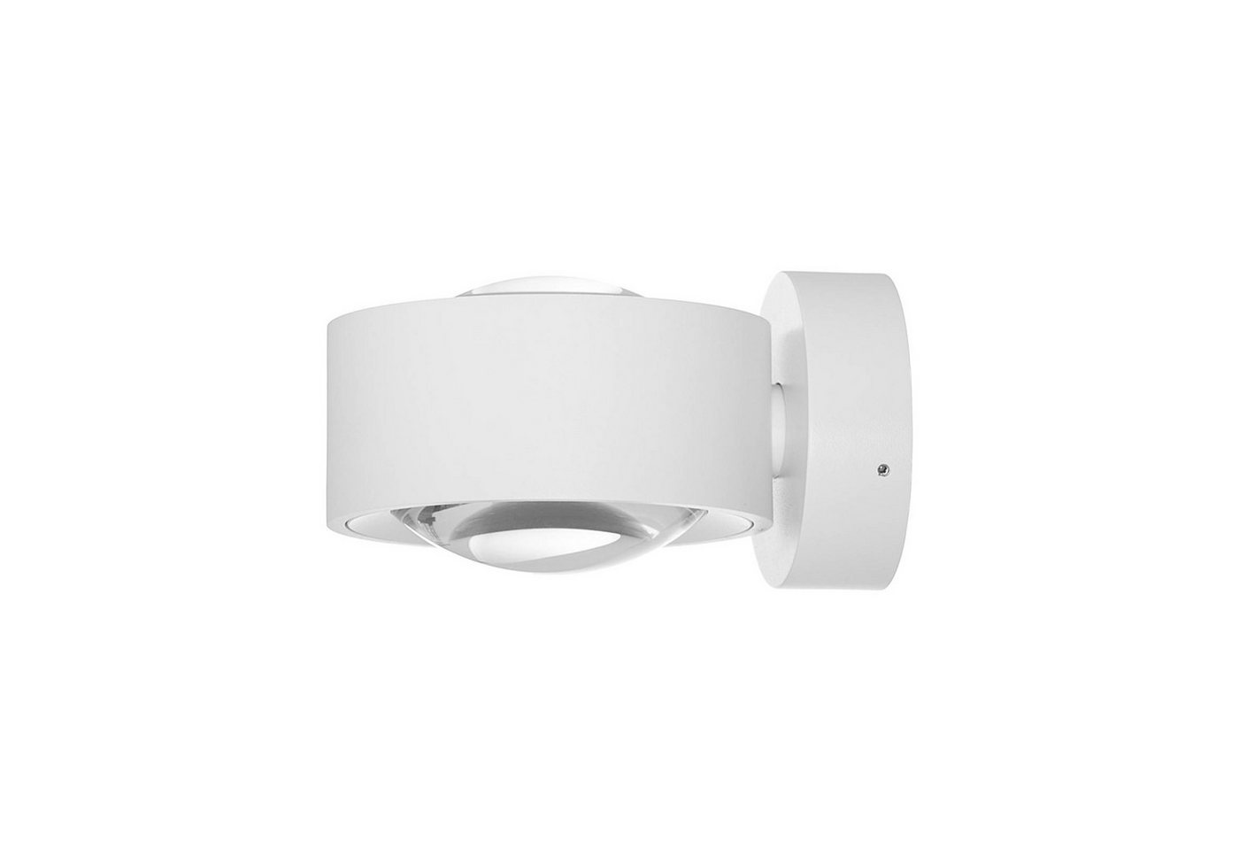 Arcchio LED Wandleuchte Rotari, dimmbar, LED-Leuchtmittel fest verbaut, warmweiß, Modern, Aluminiumdruckguss, weiß (RAL 9003), 2 flammig, inkl. von Arcchio