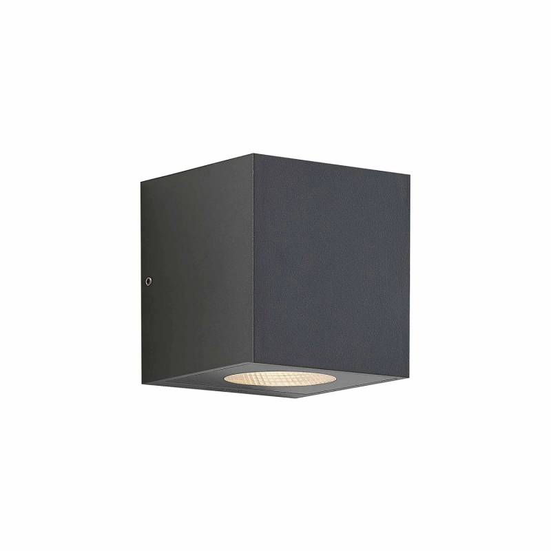 Arcchio LED Wandleuchte Außen Tassnim 9616190 Modern in Schwarz aus Aluminium 2-flammig von Arcchio