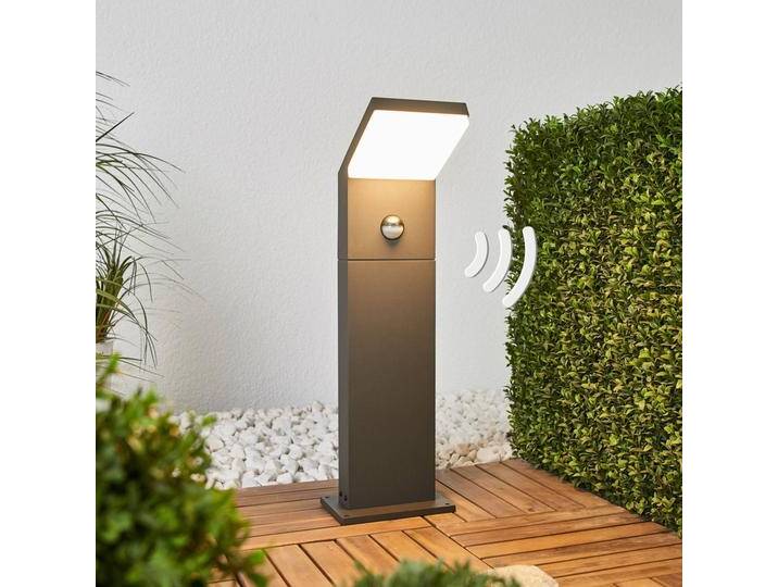 Arcchio LED-Wegeleuchte Yolena, Sensor, 60 cm, anthrazit Yolena, schwarz, Aluminium, Modern von Arcchio