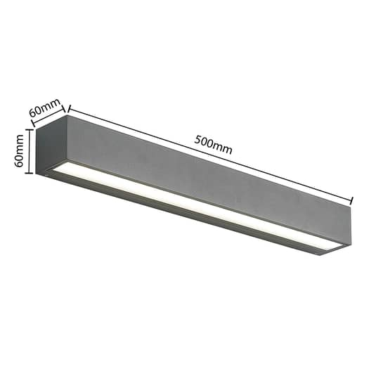 Arcchio Lengo Led Wandleuchte Cct 50cm 1 Fl. Grafit Wandleuchte Deko Wandlicht B-Ware von Arcchio