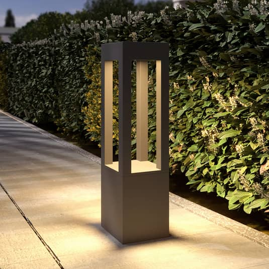 Arcchio Lienna Led Pollerleuchte Pollerlampe Lampe Leuchte Höhe 60 Cm Guss Glas B-Ware von Arcchio