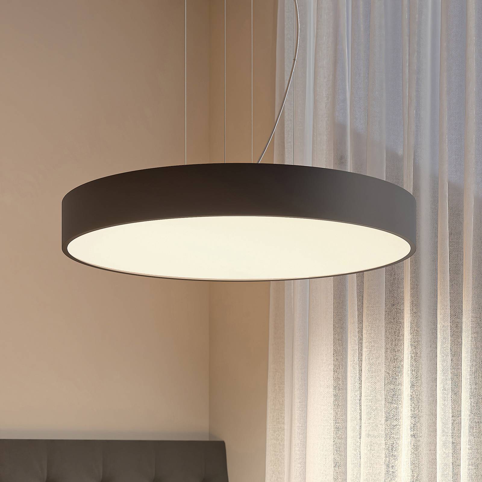 Arcchio Noabelle LED-Hängelampe, schwarz, 80 cm von Arcchio