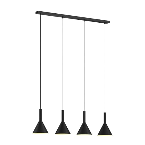 Arcchio Pendelleuchte 'Tadej' (Modern) in Schwarz aus Metall u.a. für Wohnzimmer & Esszimmer (4 flammig, E27) - Deckenlampe, Esstischlampe, Hängelampe, Hängeleuchte, Wohnzimmerlampe von Arcchio