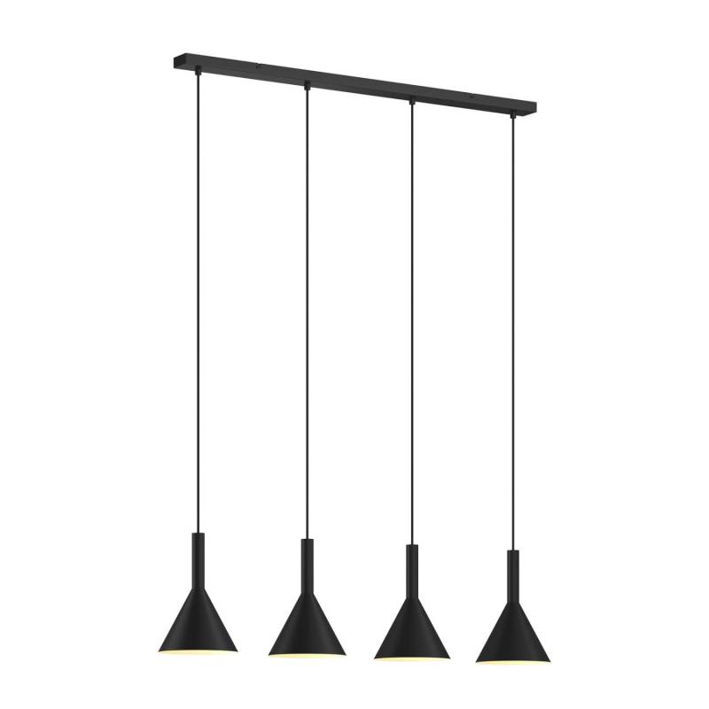 Arcchio Pendelleuchte Tadej 9626133 Modern in Schwarz aus Metall 4-flammig E27 Wohnzimmerleuchte Arcchio Pendelleuchte Tadej 9626133 Modern in Schwarz aus Metall 4-flammig E27 Wohnzimmerleuchte von Arcchio