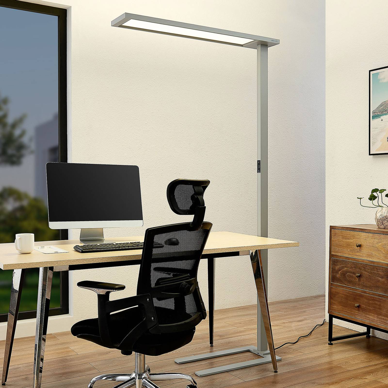 Arcchio Enoria LED-Büro-Stehlampe, Dimmer von Arcchio