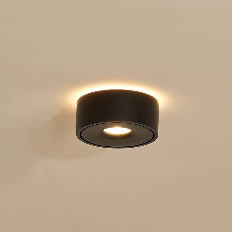 Arcchio Rotari LED-Deckenlampe, up & down, schwarz von Arcchio