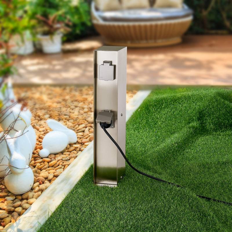 Arcchio Steckdosensäule Ledrian 463cm Gartensteckdose Steckdosenverteiler von Arcchio