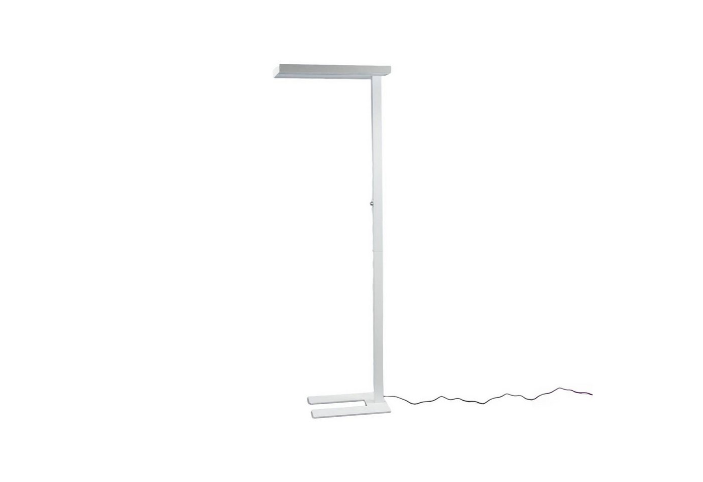 Arcchio Stehlampe Logan, dimmbar, LED-Leuchtmittel fest verbaut, universalweiß, Modern, Aluminium, Kunststoff, weiß, inkl. Leuchtmittel,dimmbar von Arcchio