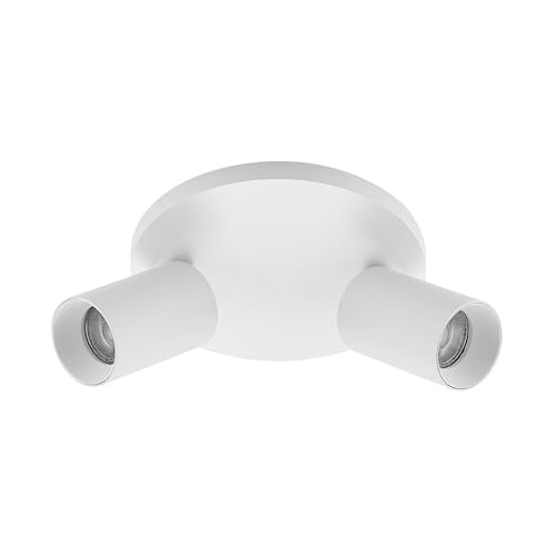 Arcchio Strahler Brinja (Modern) in Weiß aus Aluminium (2 flammig, GU10) - Deckenlampe Deckenleuchte Lampe Spot Flurleuchte von Arcchio